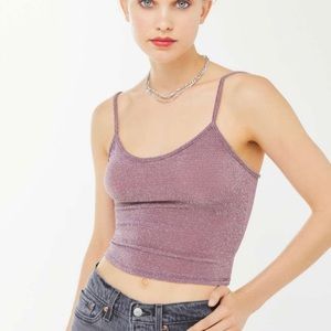 Urban outfitters sparkly purple cami